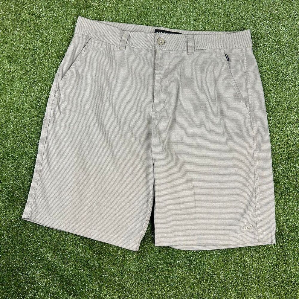 O-neill Men's Cream and Tan Shorts